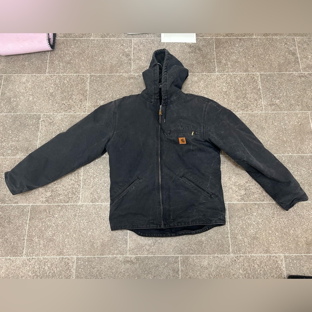 black Carhartt jacket